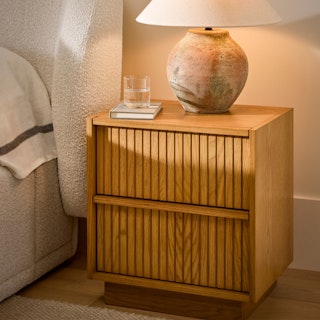 Kouva 2-Drawer Nightstand - Natural Oak