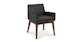 Chantel Licorice Dining Armchair - Gallery View 1 of 12.