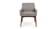 Chantel Volcanic Gray Dining Armchair - Gallery View 3 of 12.