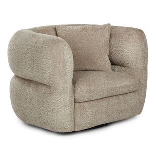 Quinn 40.5" Swivel Lounge Chair - Nouna Mushroom