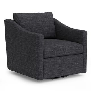 Landry 32.25" Swivel Lounge Chair - Napa Charcoal