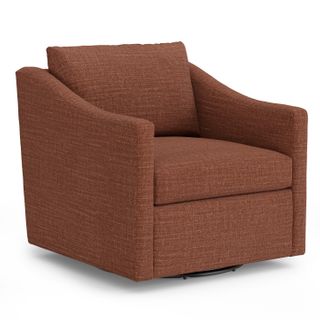 Landry 32.25" Swivel Lounge Chair - Napa Rust