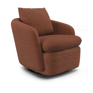 Leigh 33" Swivel Lounge Chair - Napa Rust