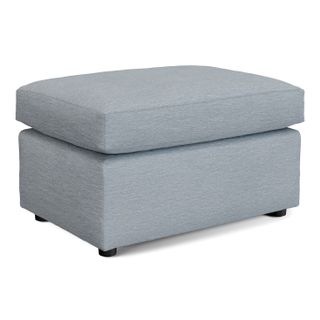Landry 28" Ottoman - Silver Light Blue