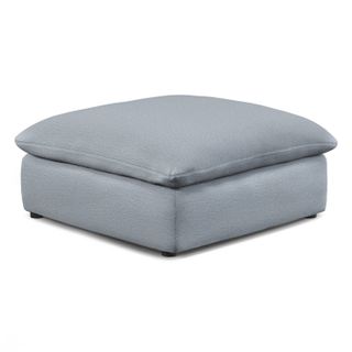 Leigh 41" Ottoman - Silver Light Blue