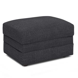Riley 28" Ottoman - Napa Charcoal