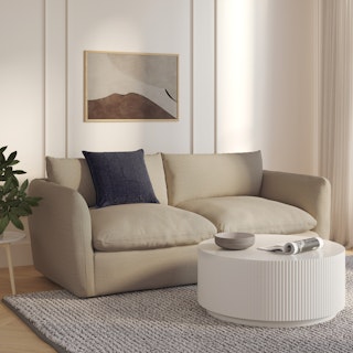 Leigh 86" Sofa Bed - Silver Taupe