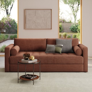 Sven 88" Tufted Sofa Bed - Napa Rust