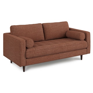 Sven 72" Tufted Loveseat - Napa Rust