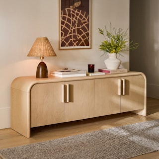 Faydra 70" Media Unit - Natural Ash