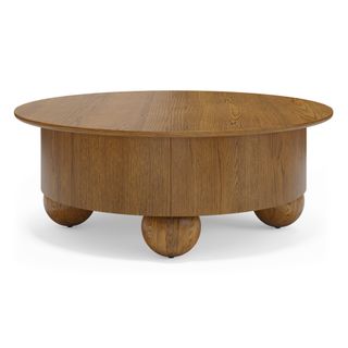 Sigrid 42.5" Storage Coffee Table - Smoked Oak