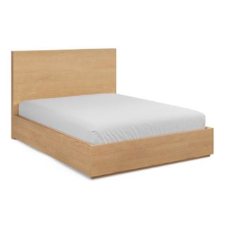 Leif Queen Storage Bed - White Oak