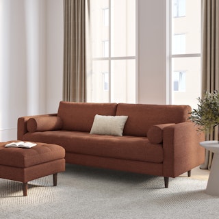 Sven 88" Tufted Sofa - Ratine Oxide