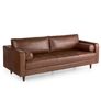 Sven 88" Tufted Leather Sofa - Taos Brown