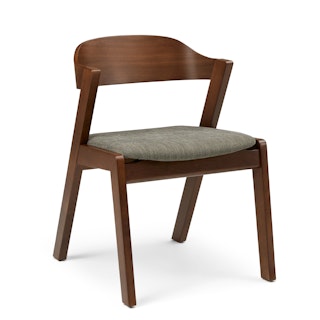 Meja Dining Chair - Walnut and Algonquin Green