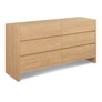 Leif 6-Drawer Double Dresser - White Oak