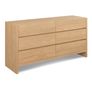 Leif 6-Drawer Double Dresser - White Oak
