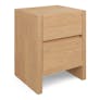 Leif 2-Drawer Nightstand - White Oak