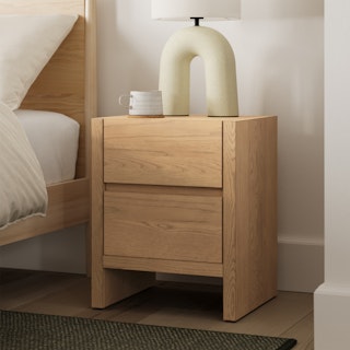 Leif 2-Drawer Nightstand - White Oak