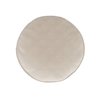 Bonnie Velvet Round Pillow - Plush Pacific Taupe