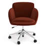 Bea Velvet Office Chair - Hale Rust