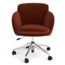 Bea Velvet Office Chair - Hale Rust