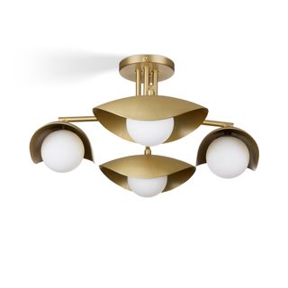 Coy Flushmount Ceiling Light - Brass