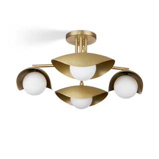 Coy Flushmount Ceiling Light - Brass