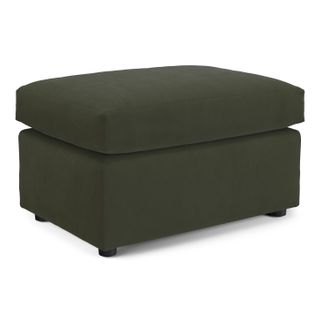 Landry 28" Velvet Ottoman - Hale Fir Green
