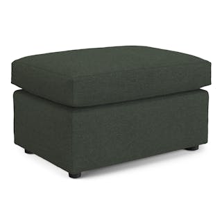 Landry 28" Ottoman - Green Wool Bouclé