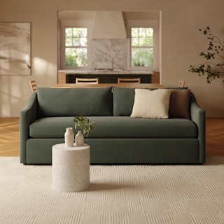 Landry 84.5" Velvet Sofa Bed - Hale Fir Green