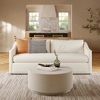 Landry 84.5" Sofa Bed - Ivory Wool Bouclé