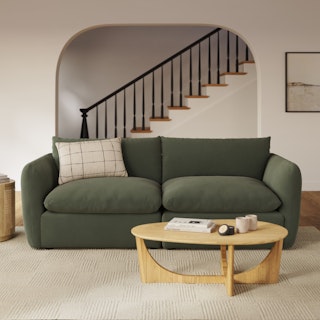Leigh 92" Velvet Modular Sofa - Hale Fir Green