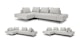 Divan Mist Gray Left Sectional - Gallery View 3 of 12.