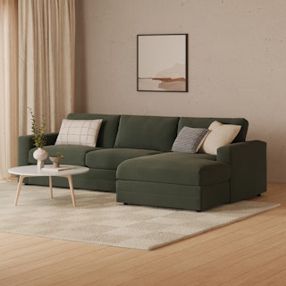 Riley Hale Fir Green Right Sectional