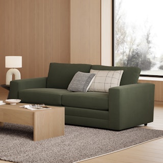 Riley 84" Velvet Sofa - Hale Fir Green