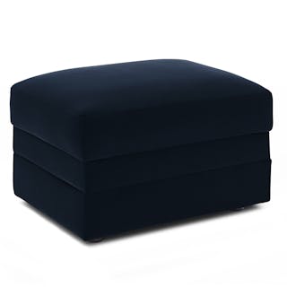 Riley 28" Velvet Ottoman - Hale Ink