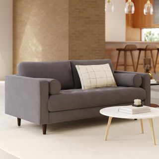 Sven 72" Tufted Loveseat - Hale Warm Gray