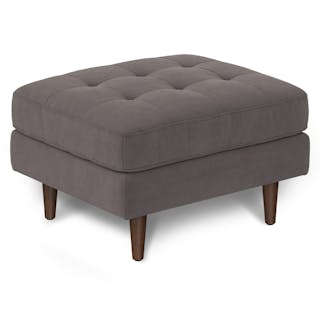 Sven 30" Velvet Ottoman - Hale Warm Gray