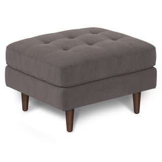 Sven 30" Velvet Ottoman - Hale Warm Gray