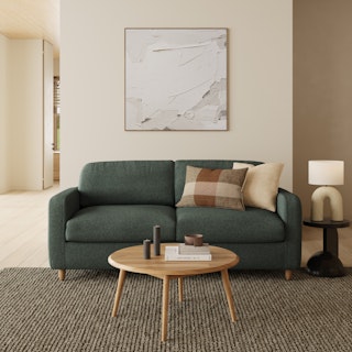 Vati 80" Sofa - Green Wool Bouclé