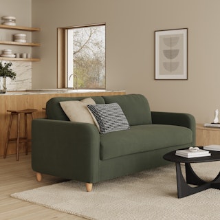 Vati 80" Velvet Storage Sofa - Hale Fir Green