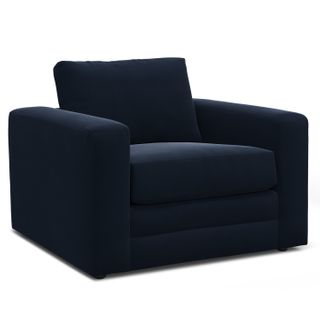 Riley 42" Velvet Lounge Chair - Hale Ink