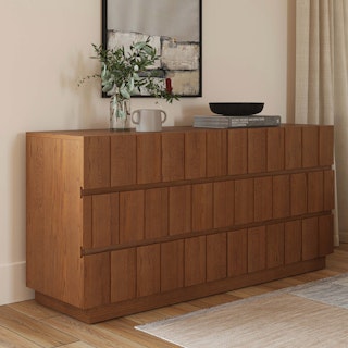 Marko 6-Drawer Double Dresser - Smoked Oak