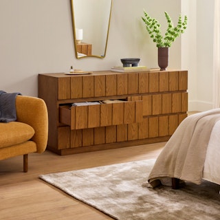 Marko 6-Drawer Double Dresser - Smoked Oak