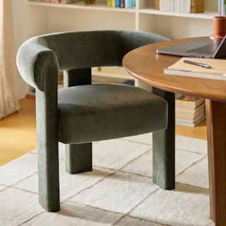 Everse Velvet Dining Chair - Melange Green