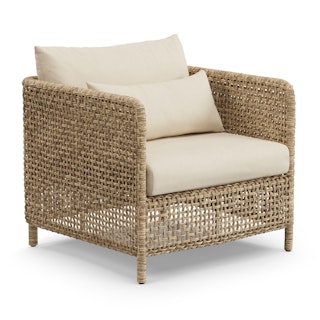 Robbi 32.5" Outdoor Lounge Chair - Dravite Ivory