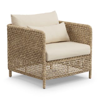 Robbi 32.5" Outdoor Lounge Chair - Dravite Ivory