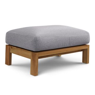 Cove 34.25" Outdoor Ottoman - Basket Gray