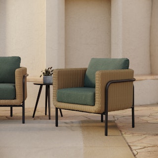 Aby 33" Outdoor Lounge Chair - Dravite Green